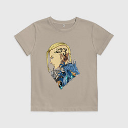 Футболка хлопковая детская ДРАКЕН ТОКИЙСКИЕ МСТИТЕЛИ ТОСВА, цвет: миндальный