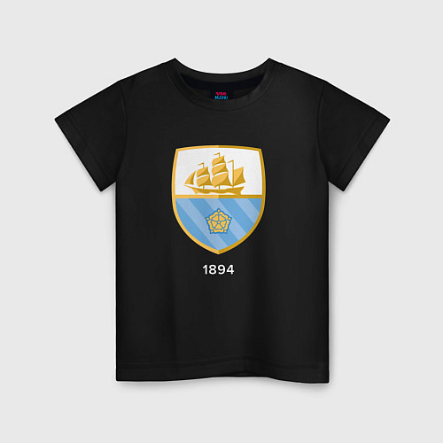 Детская футболка Манчестер Сити 1894 / Черный – фото 1