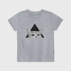 Футболка хлопковая детская Космокот 0004, цвет: меланж