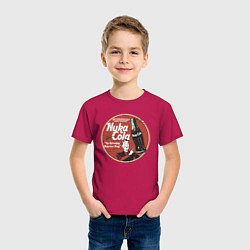 Футболка хлопковая детская Nuka Cola Ice Cold Retro, цвет: маджента — фото 2