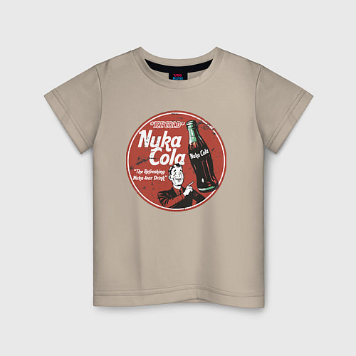 Детская футболка Nuka Cola Ice Cold Retro / Миндальный – фото 1