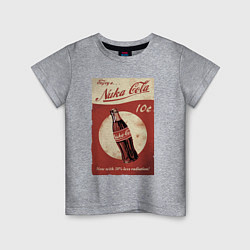 Футболка хлопковая детская Fallout Nuka Cola Poster Pop art, цвет: меланж