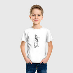 Футболка хлопковая детская Rabbit Piter, цвет: белый — фото 2