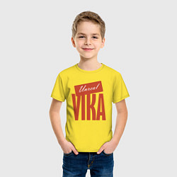 Футболка хлопковая детская Unreal Vika, цвет: желтый — фото 2