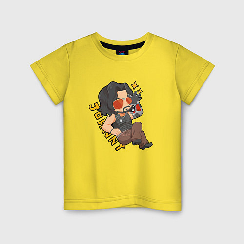 Детская футболка Johnny Джонник Cyberpunk / Желтый – фото 1