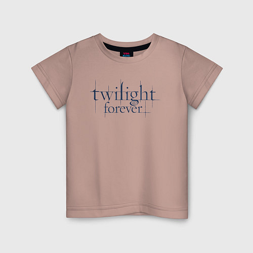 Детская футболка Logo Twilight / Пыльно-розовый – фото 1