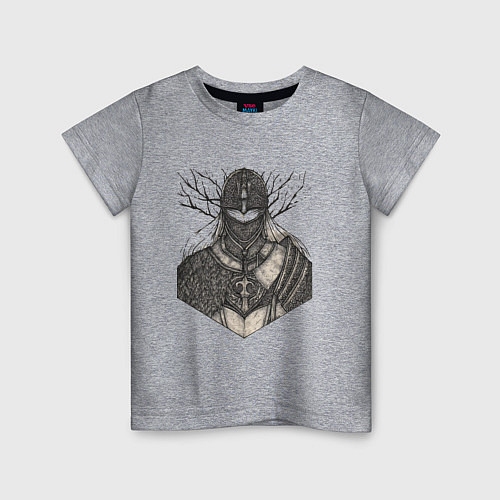 Детская футболка Elden Ring Погасший Рыцарь / Меланж – фото 1