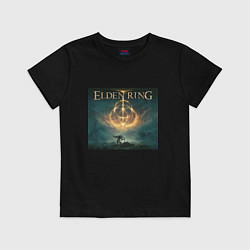 Футболка хлопковая детская Elden Ring Кольцо Элден, цвет: черный