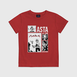 Футболка хлопковая детская Asta art, цвет: красный