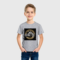 Футболка хлопковая детская Motorcycles Parts and Accessories, цвет: меланж — фото 2