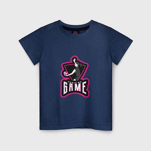 Детская футболка Thats My Game / Тёмно-синий – фото 1