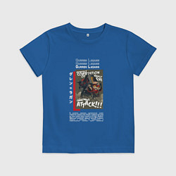 Футболка хлопковая детская Аттака Гуррен Лаганна, цвет: синий