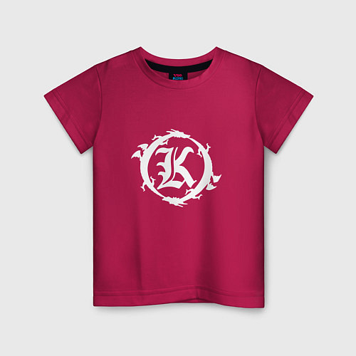 Детская футболка Кукрыниксы логотип / Маджента – фото 1