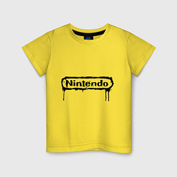 Футболка хлопковая детская Nintendo streaks, цвет: желтый