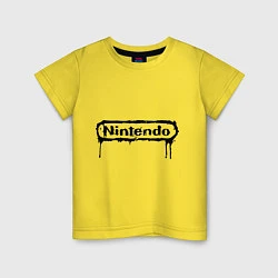 Футболка хлопковая детская Nintendo streaks, цвет: желтый