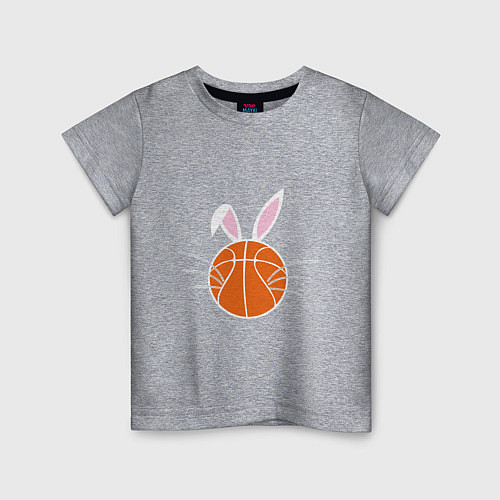 Детская футболка Basketball Bunny / Меланж – фото 1