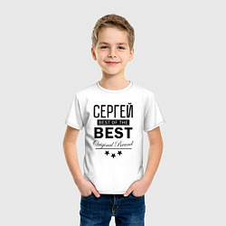 Футболка хлопковая детская СЕРГЕЙ BEST OF THE BEST, цвет: белый — фото 2