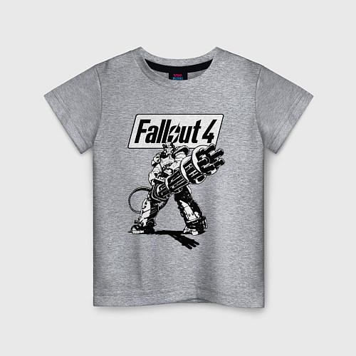 Детская футболка Fallout 4 Hero! / Меланж – фото 1