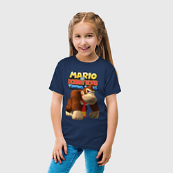 Футболка хлопковая детская Mario Donkey Kong Nintendo, цвет: тёмно-синий — фото 2