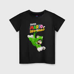 Детская футболка Luigi cat Super Mario 3D World Nintendo