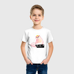 Футболка хлопковая детская Ну чё, цвет: белый — фото 2