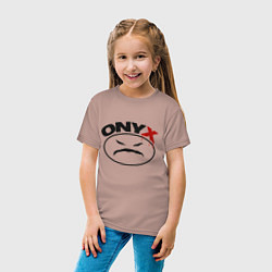 Футболка хлопковая детская Оnyx, цвет: пыльно-розовый — фото 2