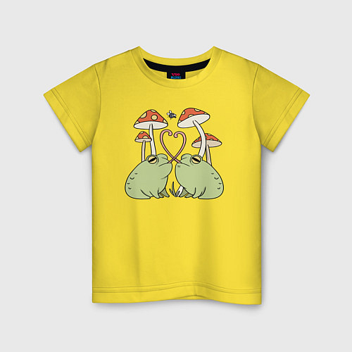 Детская футболка ЛЯГУШКИ ЖАБЫ / Желтый – фото 1