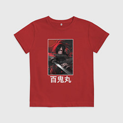 Футболка хлопковая детская Взгляд Хяккимару, цвет: красный
