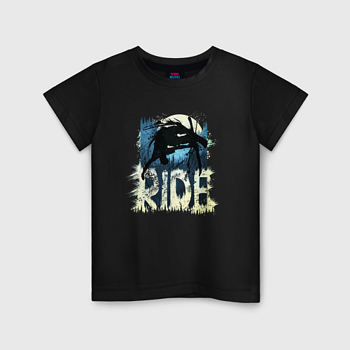 Детская футболка Ride Ski / Черный – фото 1