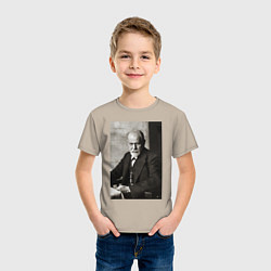 Футболка хлопковая детская Casual freud, цвет: миндальный — фото 2