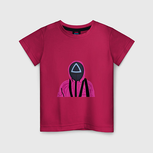 Детская футболка Squid game розовый / Маджента – фото 1