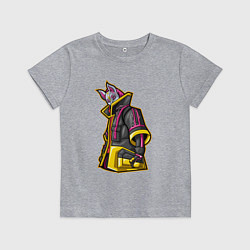Футболка хлопковая детская Fortnite Молнии, цвет: меланж