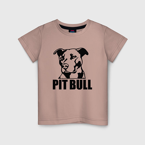 Детская футболка Pit Bull Power / Пыльно-розовый – фото 1