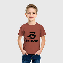 Футболка хлопковая детская Point Blank, цвет: кирпичный — фото 2