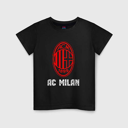 Детская футболка МИЛАН AC Milan / Черный – фото 1