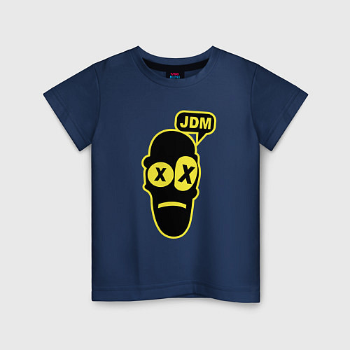 Детская футболка JDM Face Japan / Тёмно-синий – фото 1