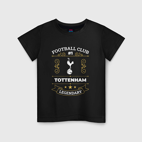 Детская футболка Tottenham - FC 1 / Черный – фото 1