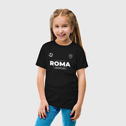 Футболка хлопковая детская Roma Форма Чемпионов, цвет: черный — фото 2