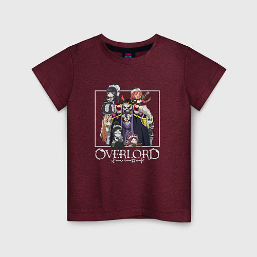 Детская футболка Оверлорд Overlord / Меланж-бордовый – фото 1