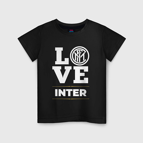 Детская футболка Inter Love Classic / Черный – фото 1