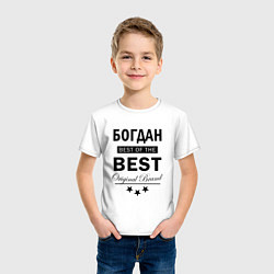 Футболка хлопковая детская БОГДАН BEST OF THE BEST, цвет: белый — фото 2