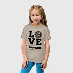 Футболка хлопковая детская Bayern Love Классика, цвет: миндальный — фото 2
