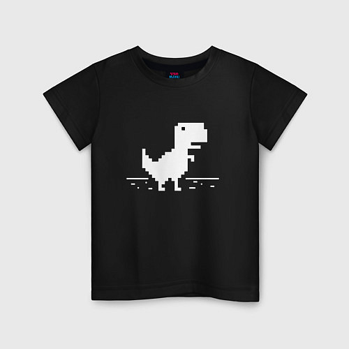 Детская футболка Chrome t-rex / Черный – фото 1