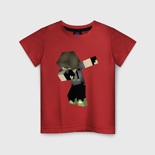 Детская футболка Minecraft Dab Hero / Красный – фото 1