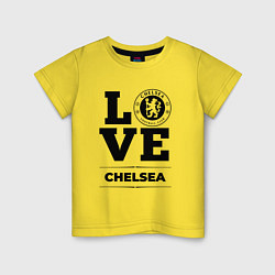 Футболка хлопковая детская Chelsea Love Классика, цвет: желтый