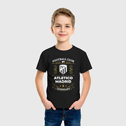 Футболка хлопковая детская Atletico Madrid FC 1, цвет: черный — фото 2
