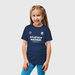Футболка хлопковая детская Atletico Madrid Форма Чемпионов, цвет: тёмно-синий — фото 2