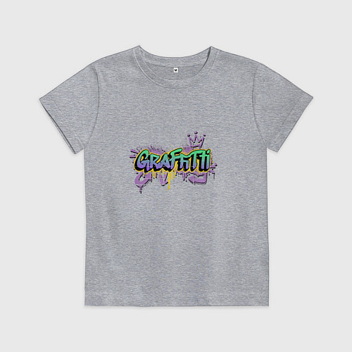 Детская футболка Надпись Gaffiti Граффити / Меланж – фото 1