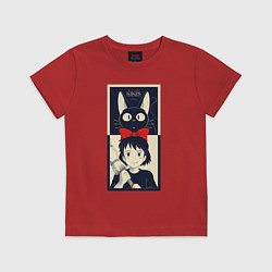 Футболка хлопковая детская Kiki Service, цвет: красный
