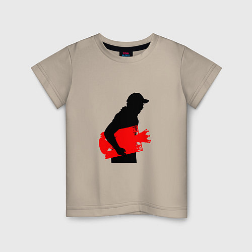 Детская футболка Klopp - Winner / Миндальный – фото 1
